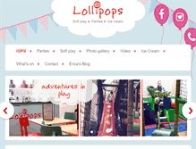 Tablet Screenshot of lollipopsplaycafe.com